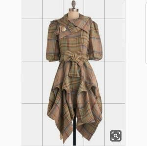 JOLABY-Ruched Hem dress Coat